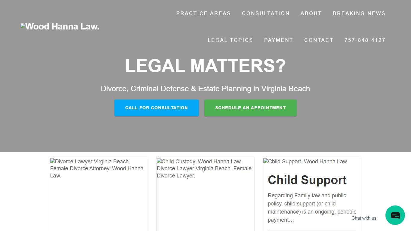 Divorce Lawyer in Virginia Beach Wood-Hanna Law
